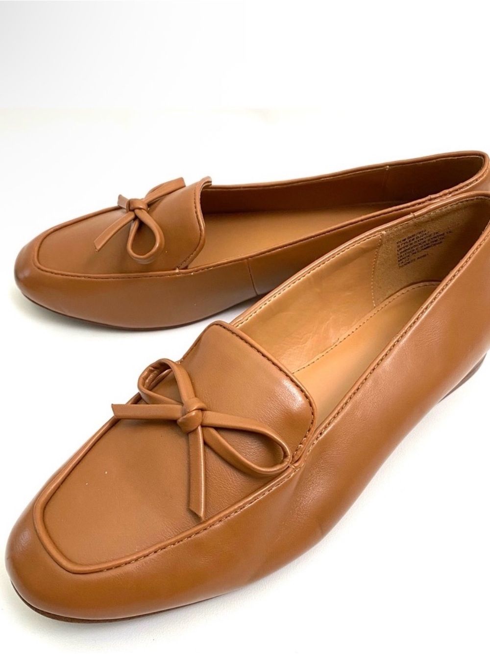 J.Crew Tan Bow Loafers - Classic Leather Slip-Ons